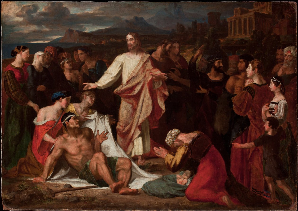 aChrist Healing the Sick  av Washington Allston