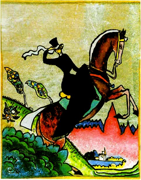 A Riding Amazon av Wassily Kandinsky