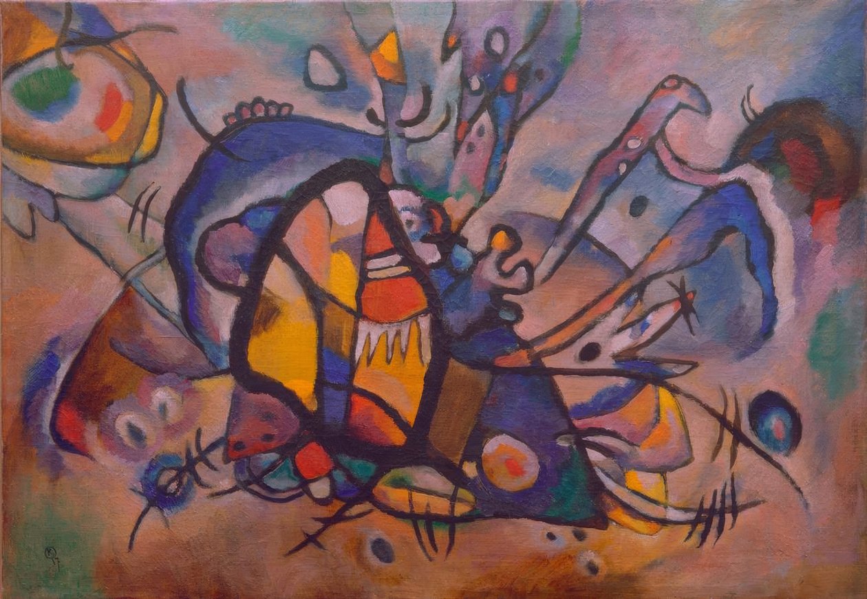 Abstrakt komposition (Firebird) av Wassily Kandinsky
