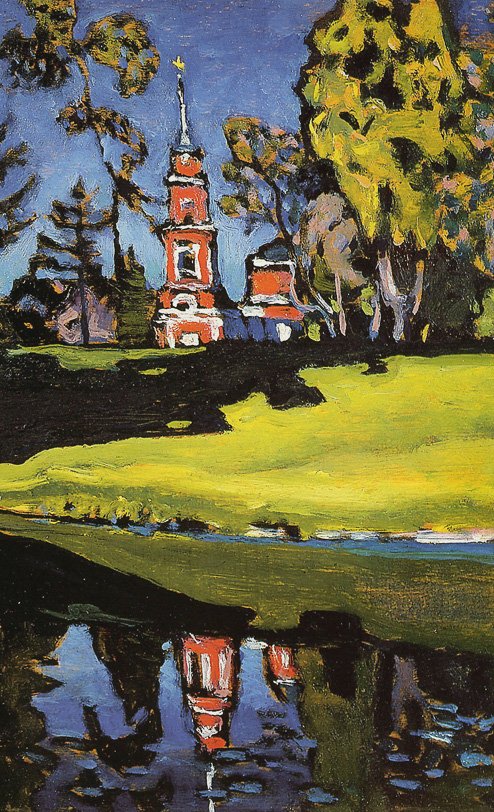 Akhtyrka, Red Church av Wassily Kandinsky