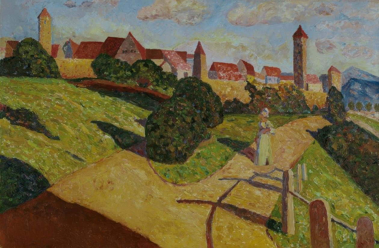 Gammal stad av Wassily Kandinsky