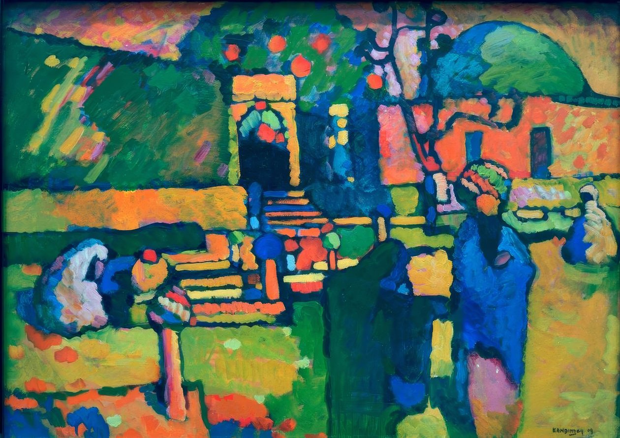 arabisk kyrkogård av Wassily Kandinsky