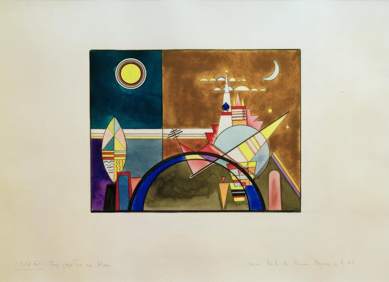 Bilder på en utställning, bild XVI: Kievs stora port av Wassily Kandinsky