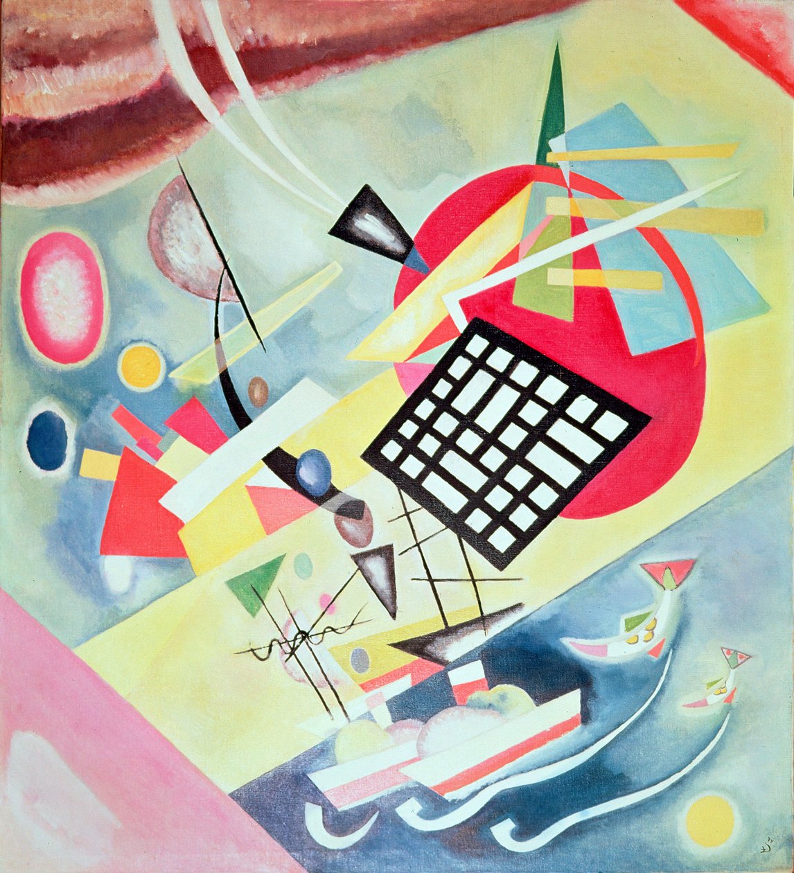 Black Network, 1922 av Wassily Kandinsky