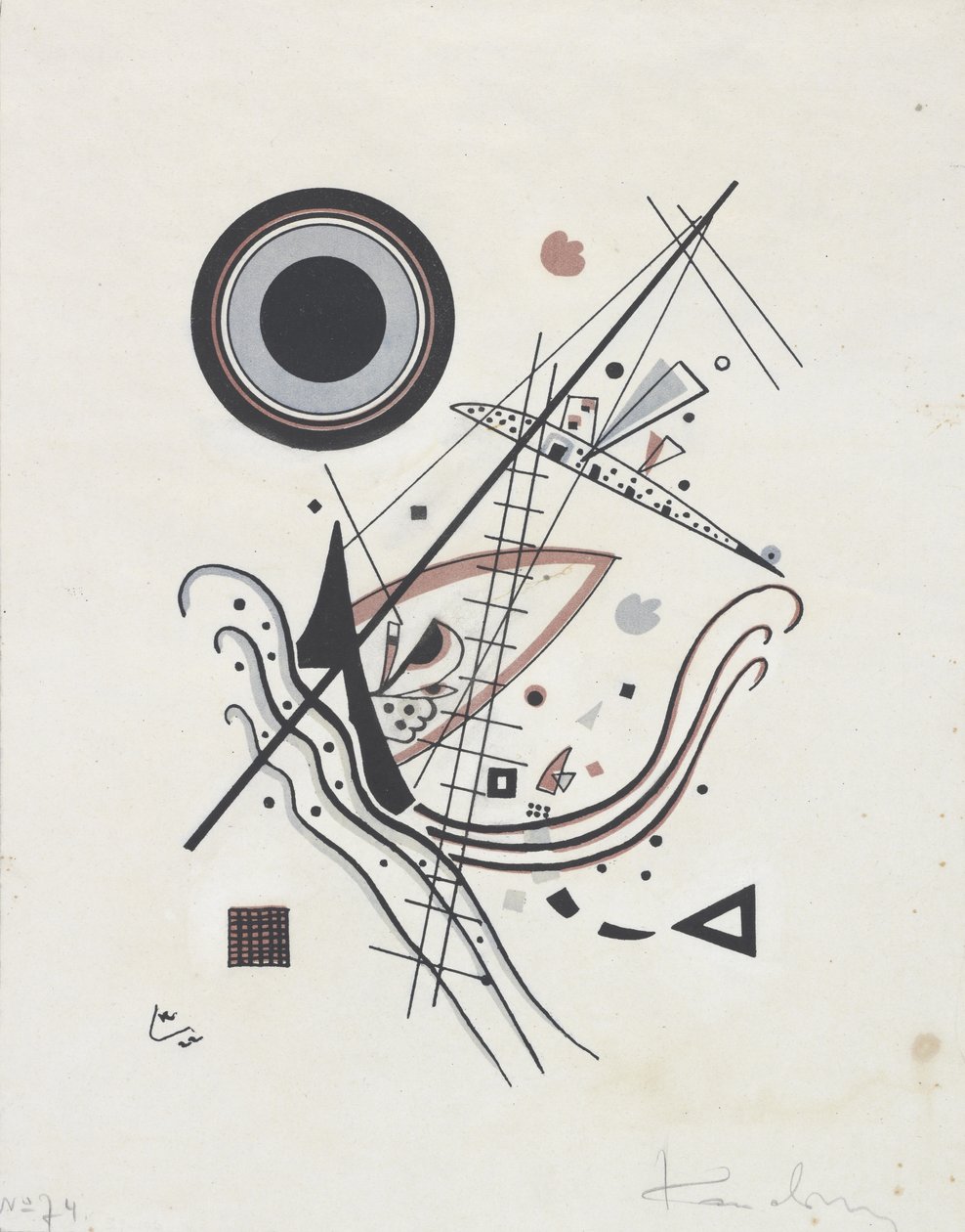 Blau (blå), 1922 av Wassily Kandinsky