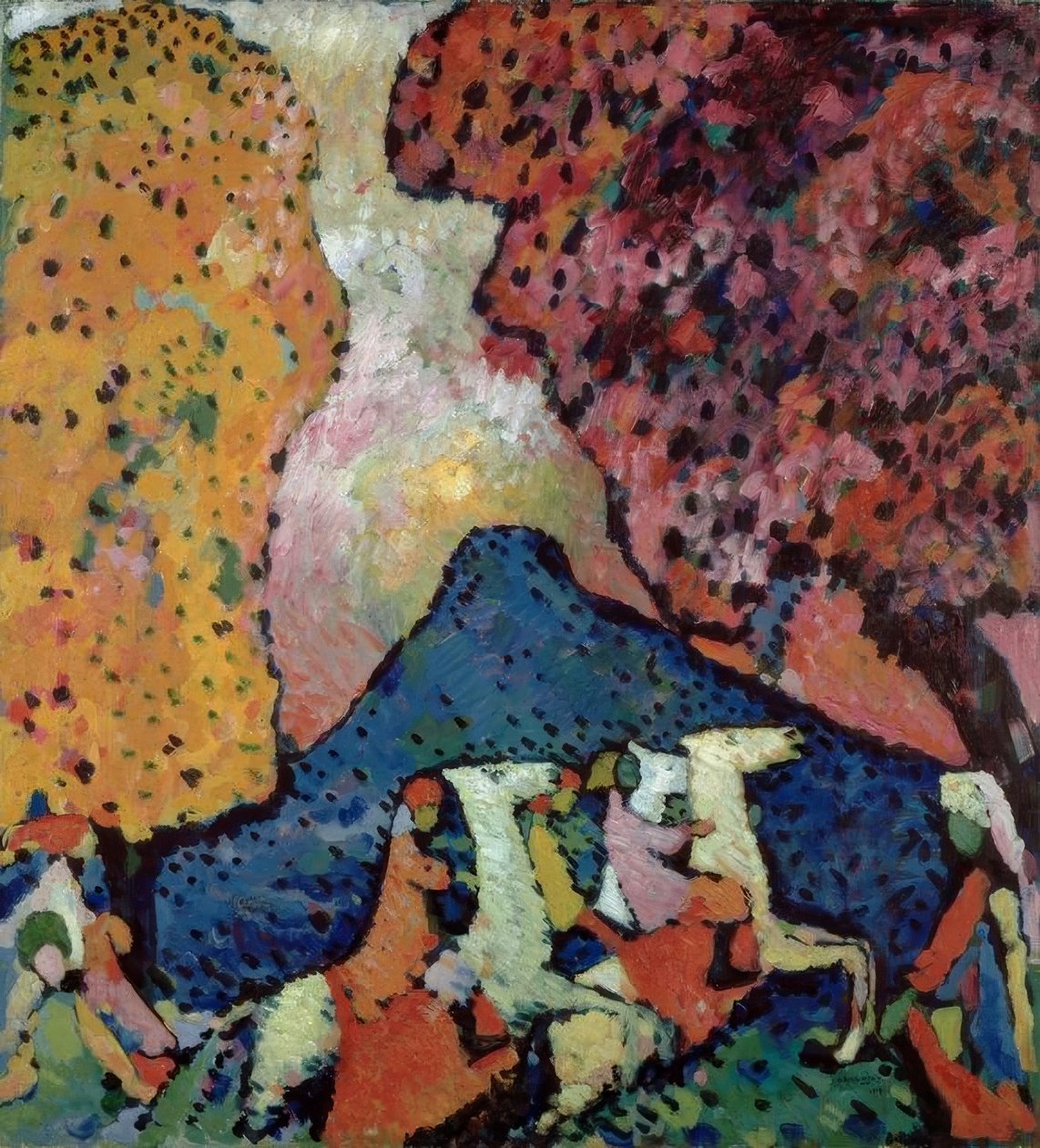 Blå berg av Wassily Kandinsky