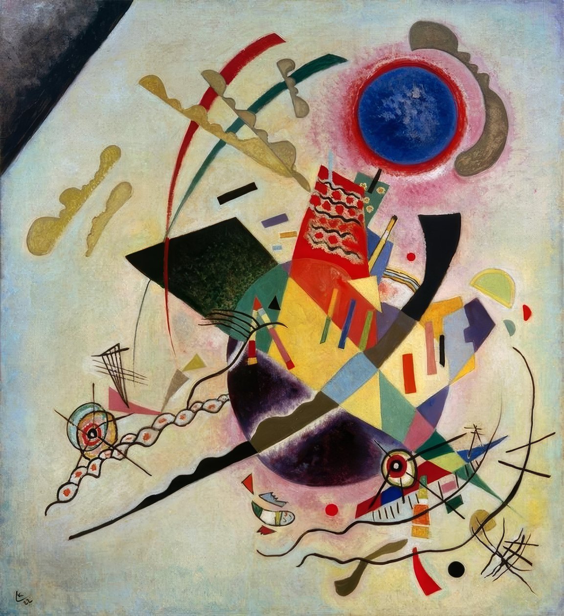 Blå cirkel av Wassily Kandinsky