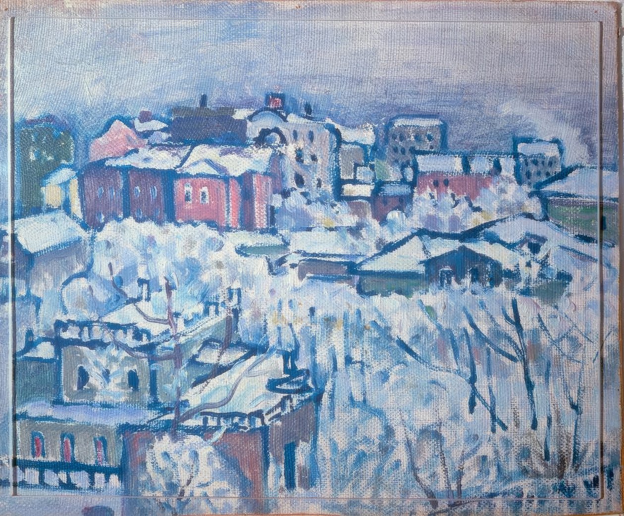 Smolenski Boulevard (vinterdag) av Wassily Kandinsky