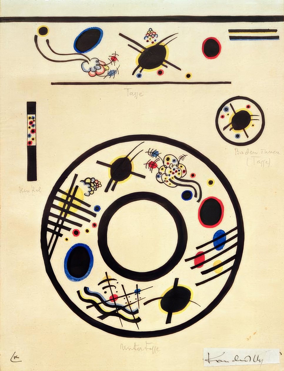 Design för en kopp och fat av Wassily Kandinsky