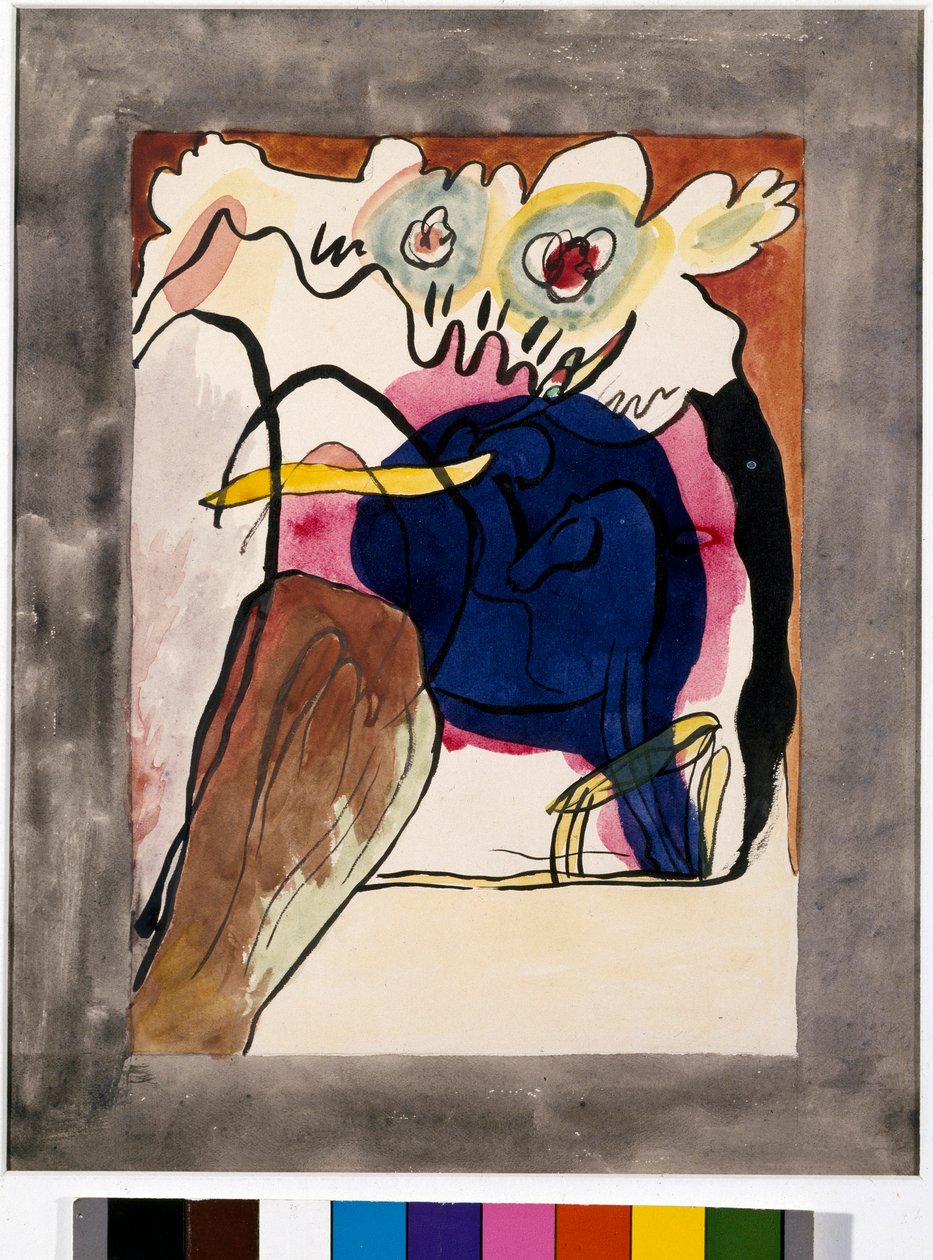 Expressionism: omslagsprojekt för almanackan av "" The Blue Rider"" av Wassily Kandinsky