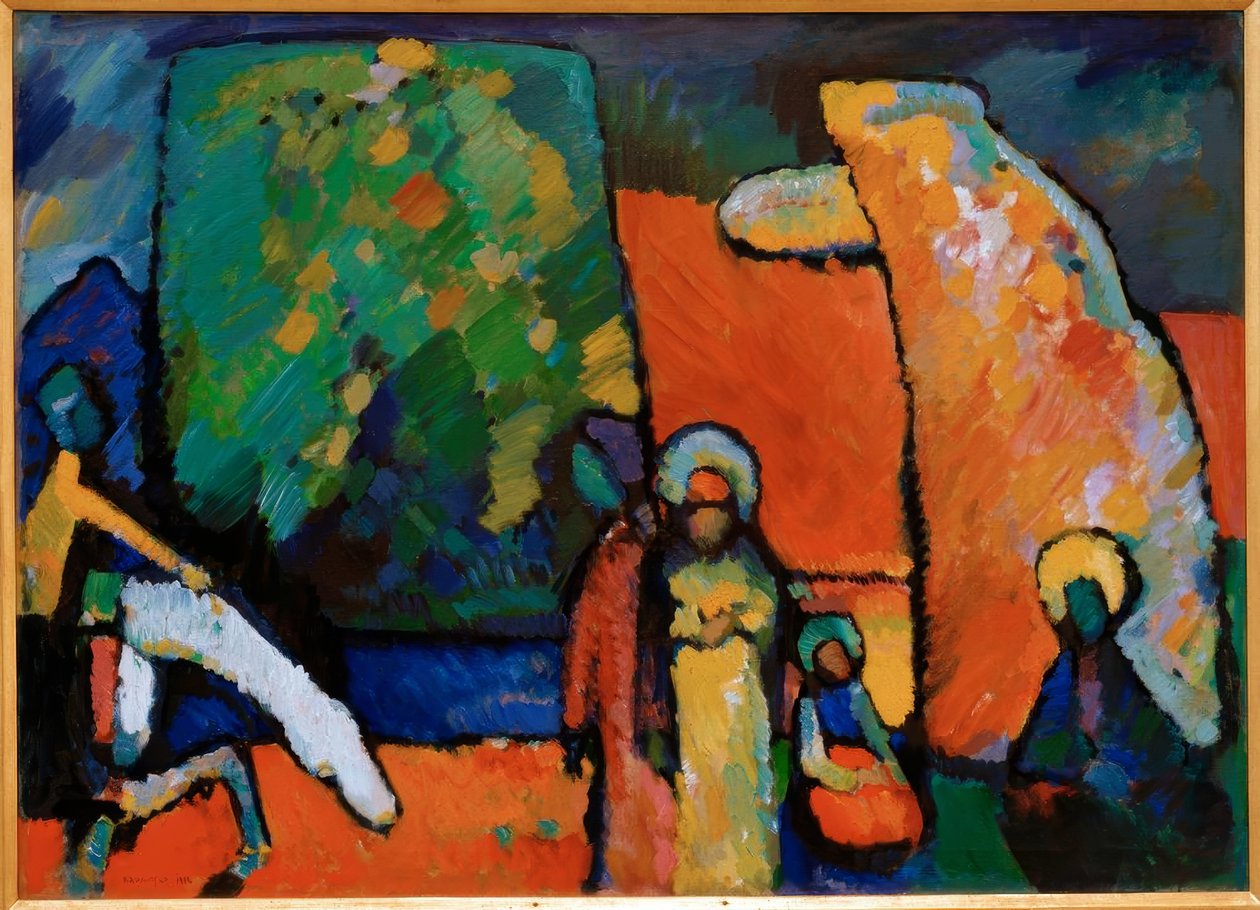 Improvisation 2 (begravningsmarsch) av Wassily Kandinsky