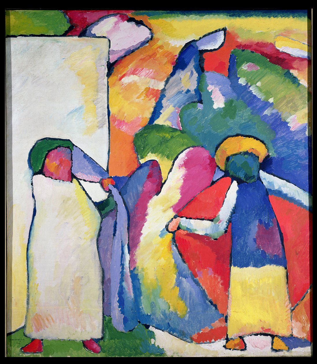 Improvisation nr 6 (afrikaner) 1909 av Wassily Kandinsky