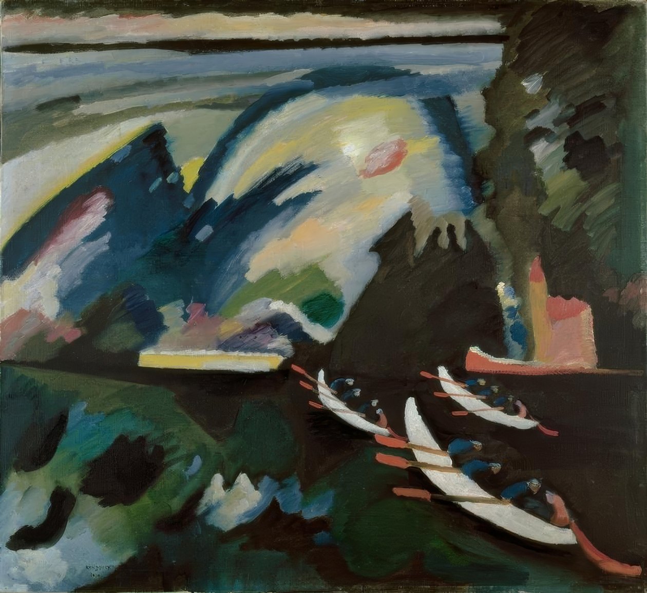 Kahnfahrt (Se) av Wassily Kandinsky