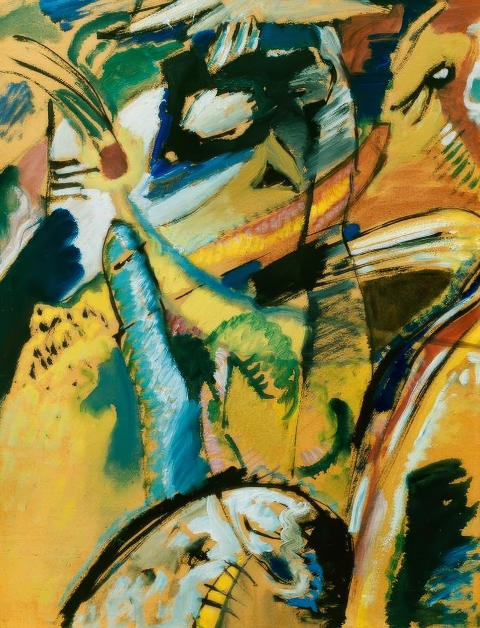 Liten studie för väggmålningen för Edwin R. Campbell nr 3 av Wassily Kandinsky