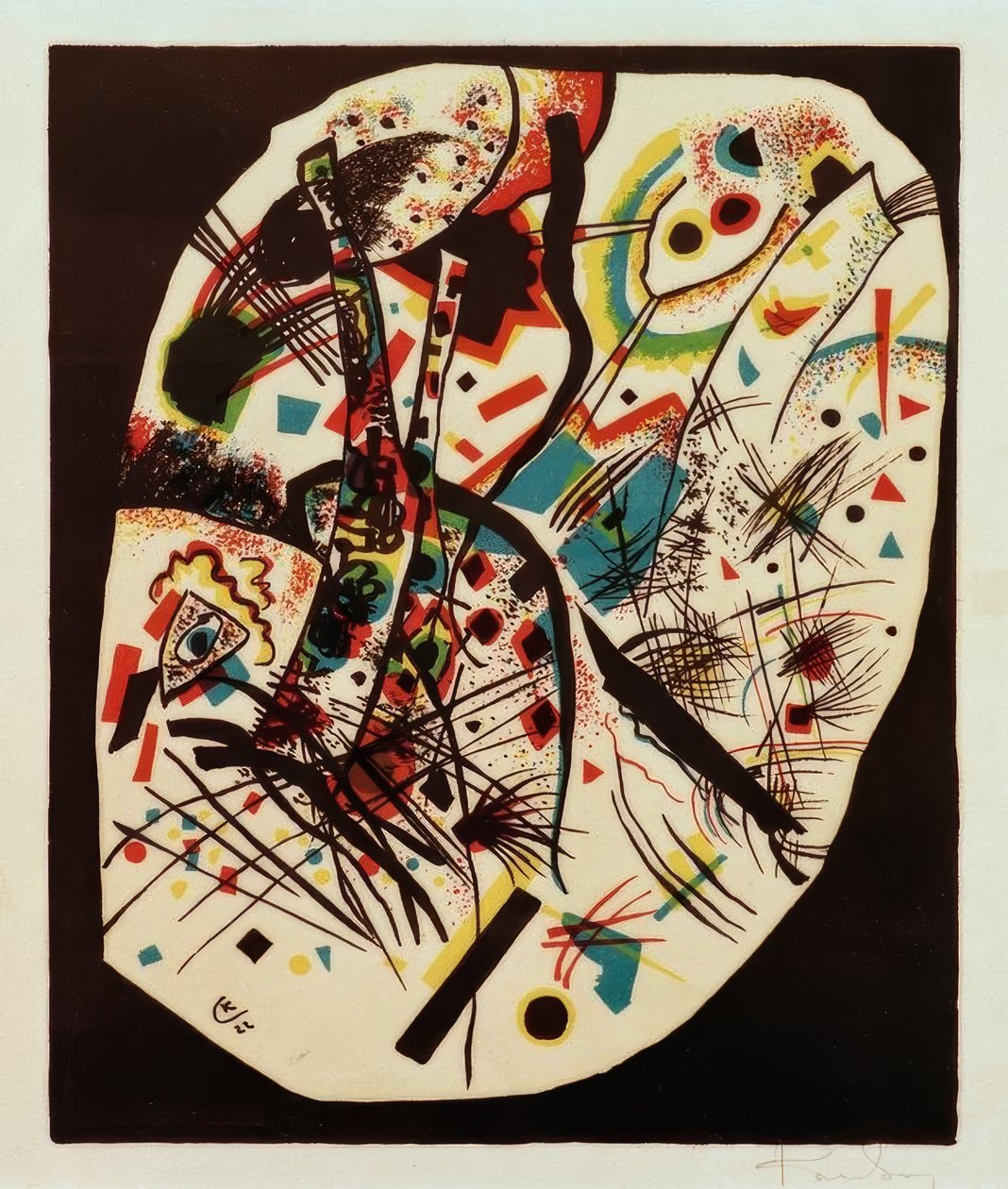 Små världar, blad 3 av Wassily Kandinsky