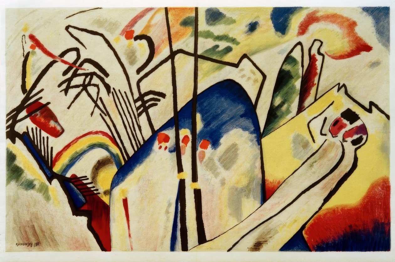 Komposition IV av Wassily Kandinsky