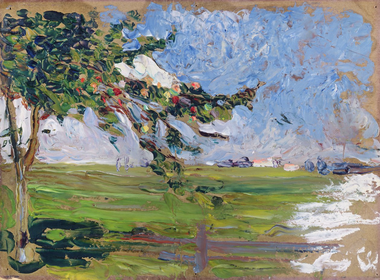 Landskap med äppelträd, 1906 av Wassily Kandinsky