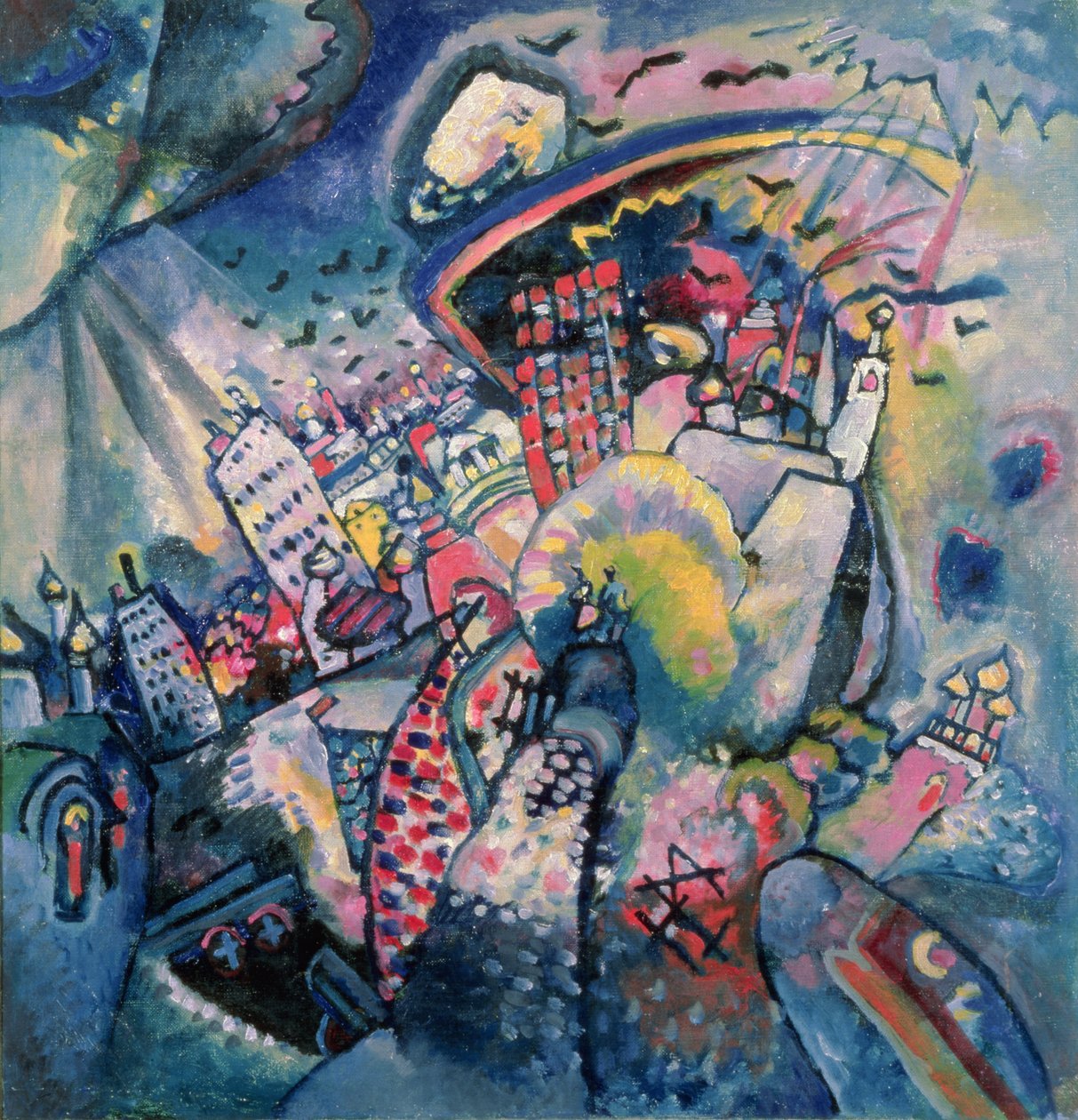 Moskva I, 1916 av Wassily Kandinsky