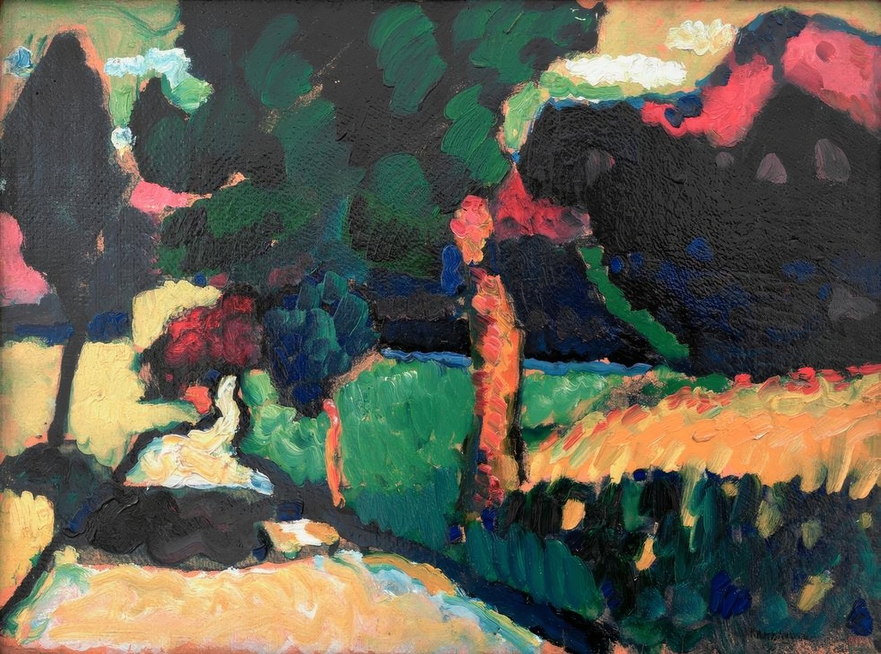 Murnau - Sommarlandskap av Wassily Kandinsky