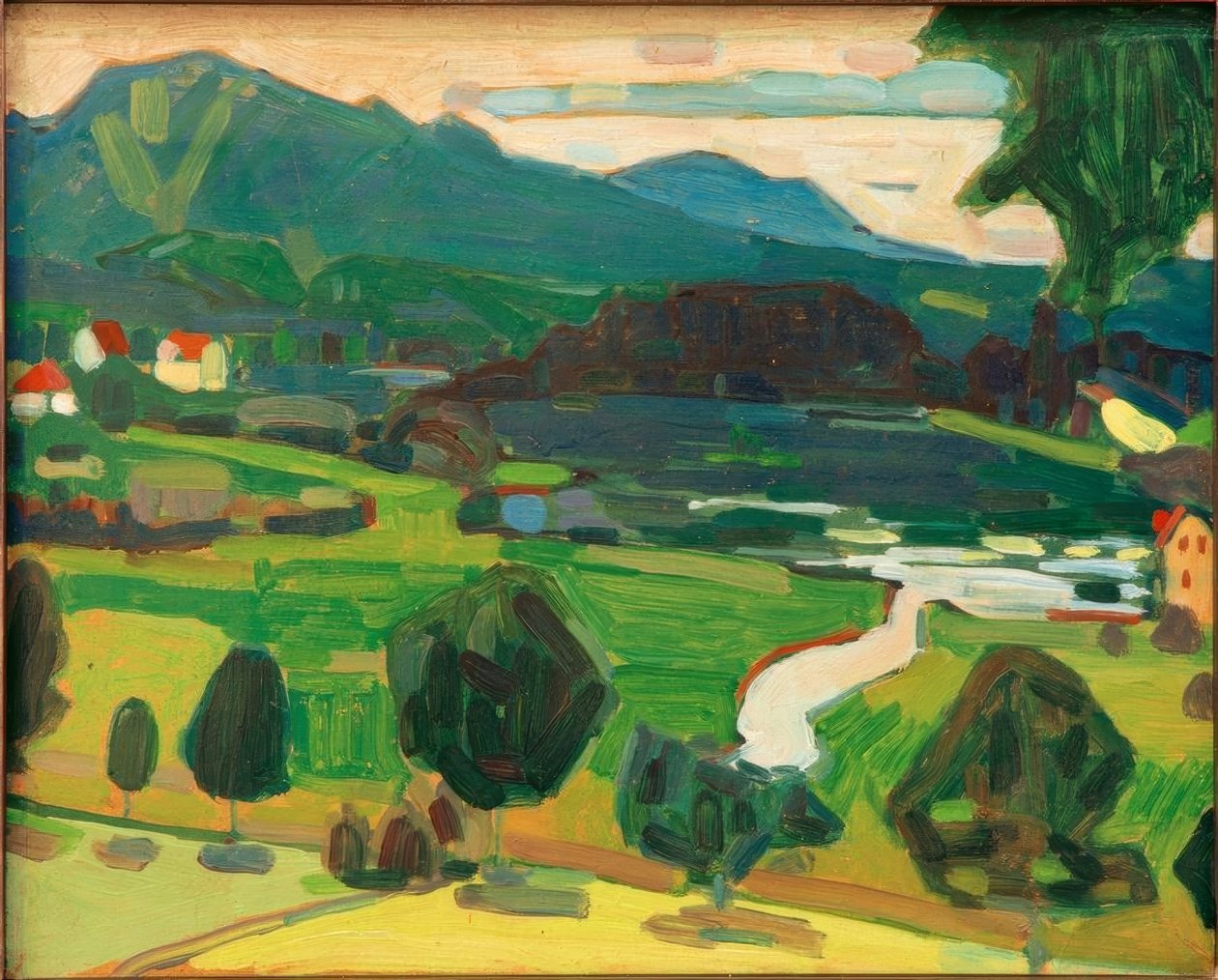 Murnau utsikt över Staffelsee av Wassily Kandinsky