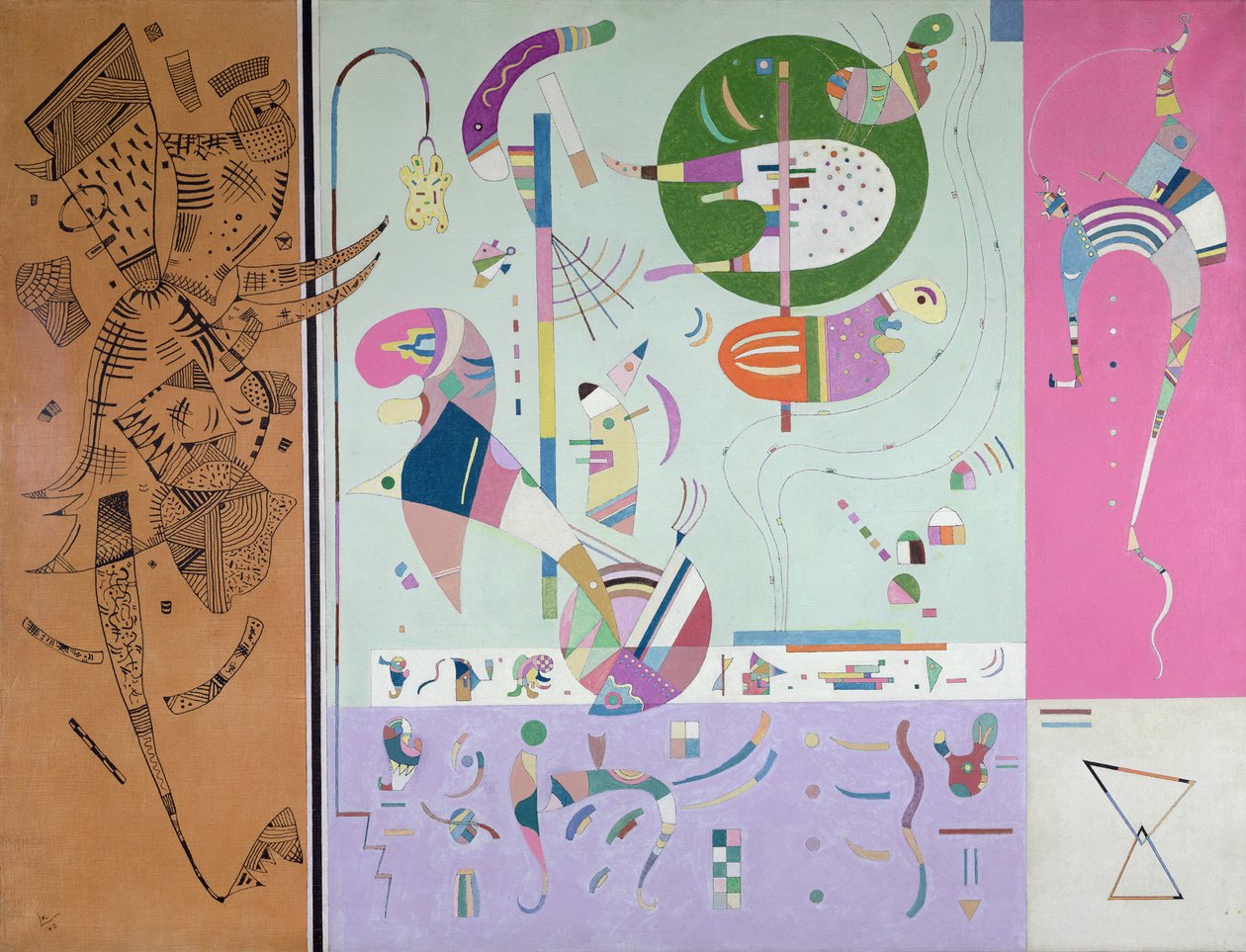 Diverse delar, 1940 av Wassily Kandinsky