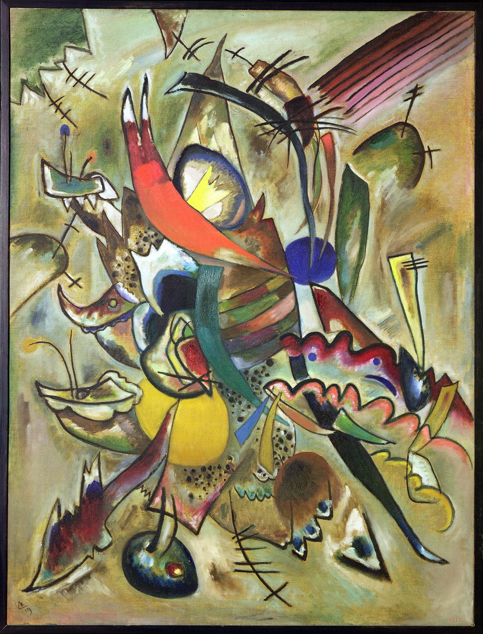 Bild med poäng, 1919 av Wassily Kandinsky