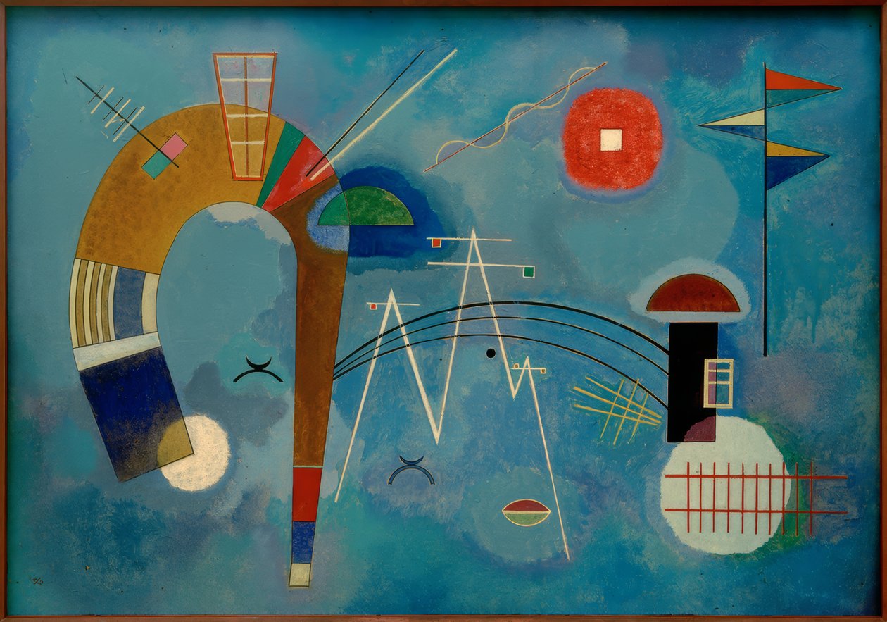 Rund och spetsig av Wassily Kandinsky
