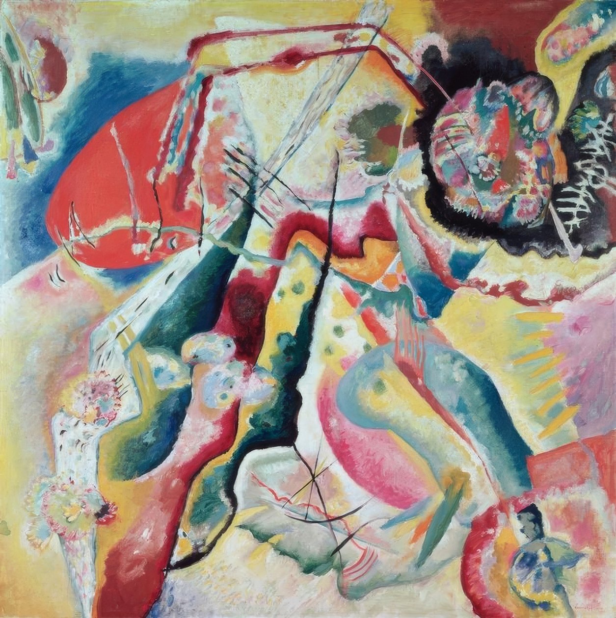 röd fläck av Wassily Kandinsky