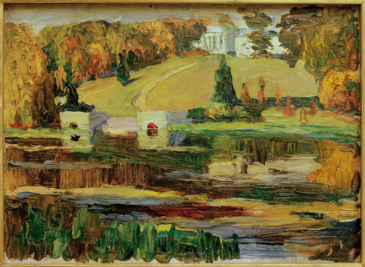 Skiss för Akhtyrka - höst av Wassily Kandinsky