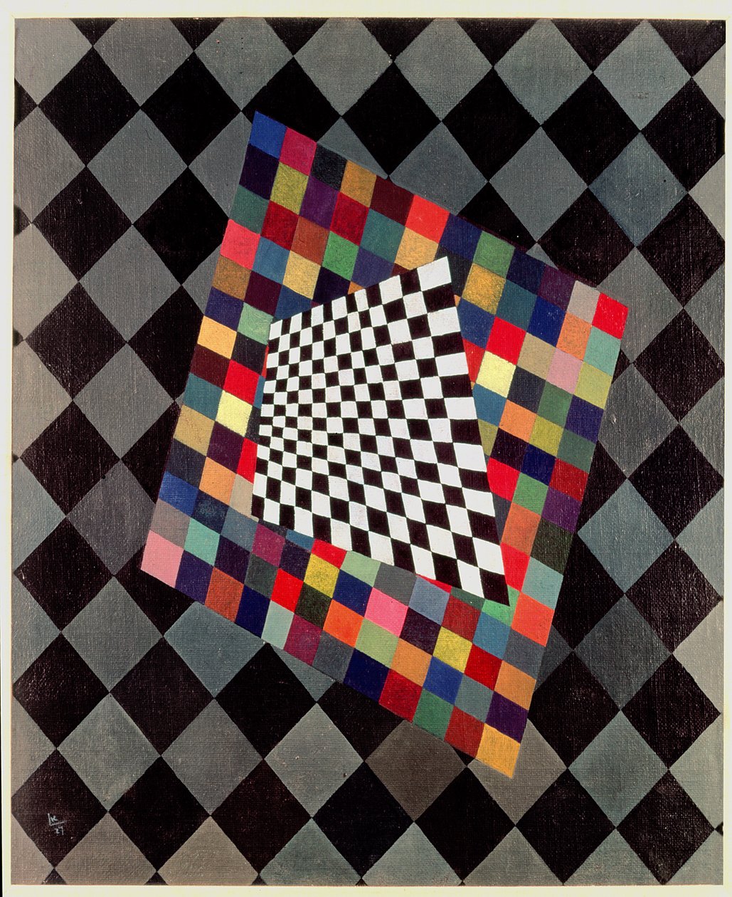 Square, 1927 (panel) av Wassily Kandinsky