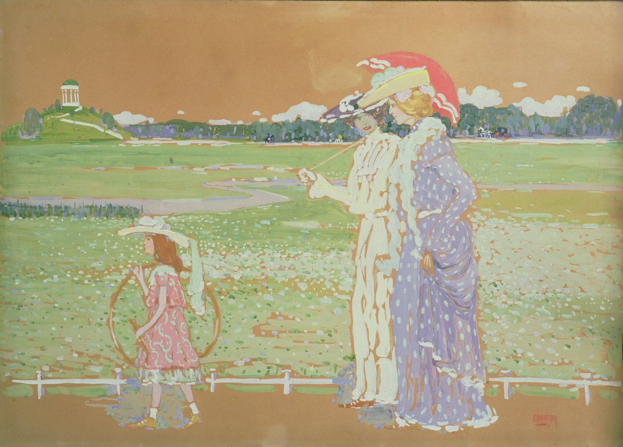 The Walk, 1903 av Wassily Kandinsky