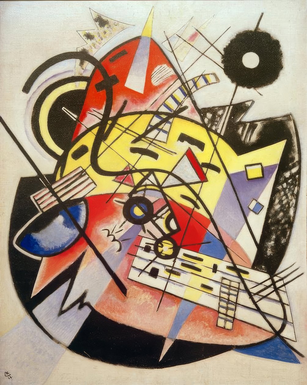 Vit prick (sammansättning nr 248) av Wassily Kandinsky
