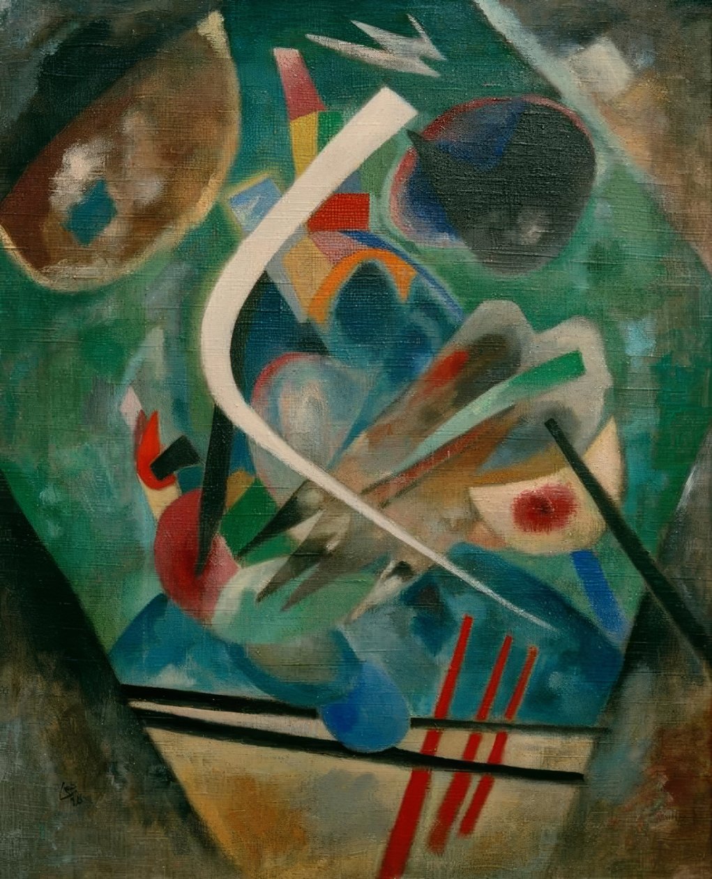 vit linje av Wassily Kandinsky