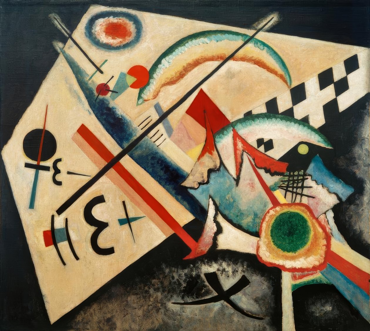 Vitt kors av Wassily Kandinsky