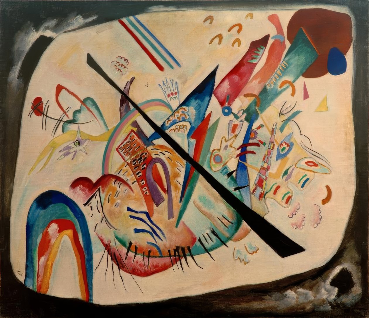 Vit oval av Wassily Kandinsky