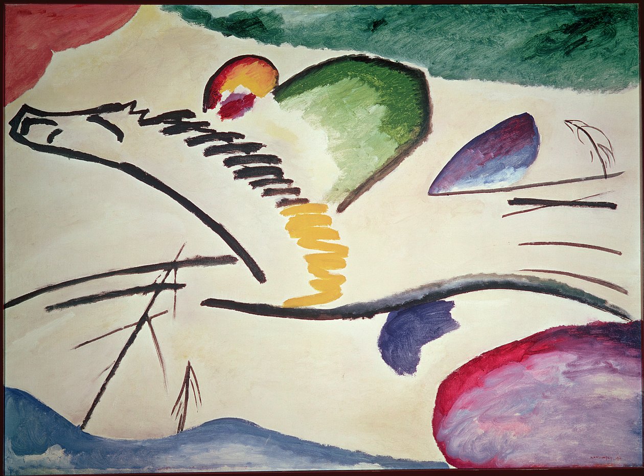 Abstrakt häst, 1911 av Wassily Kandinsky