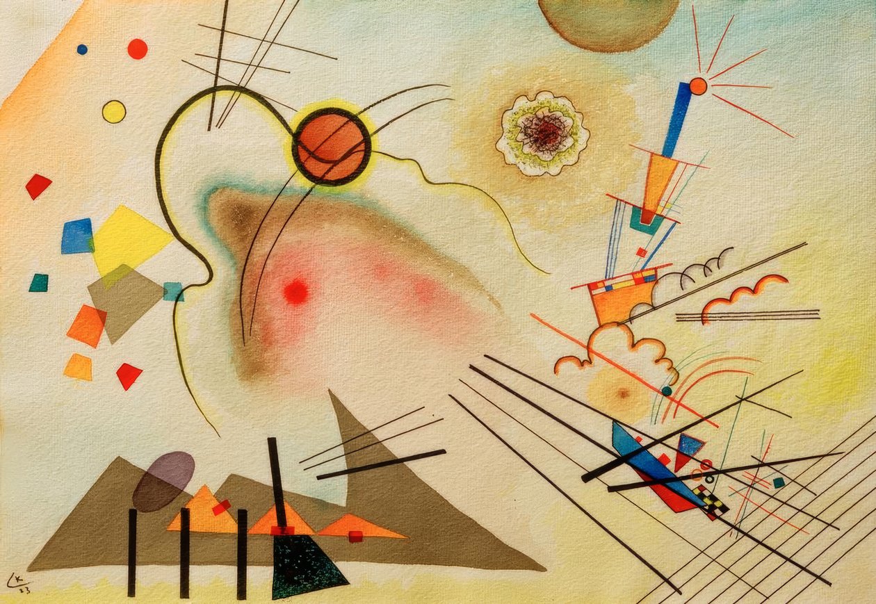 Akvarell nummer 606 av Wassily Kandinsky