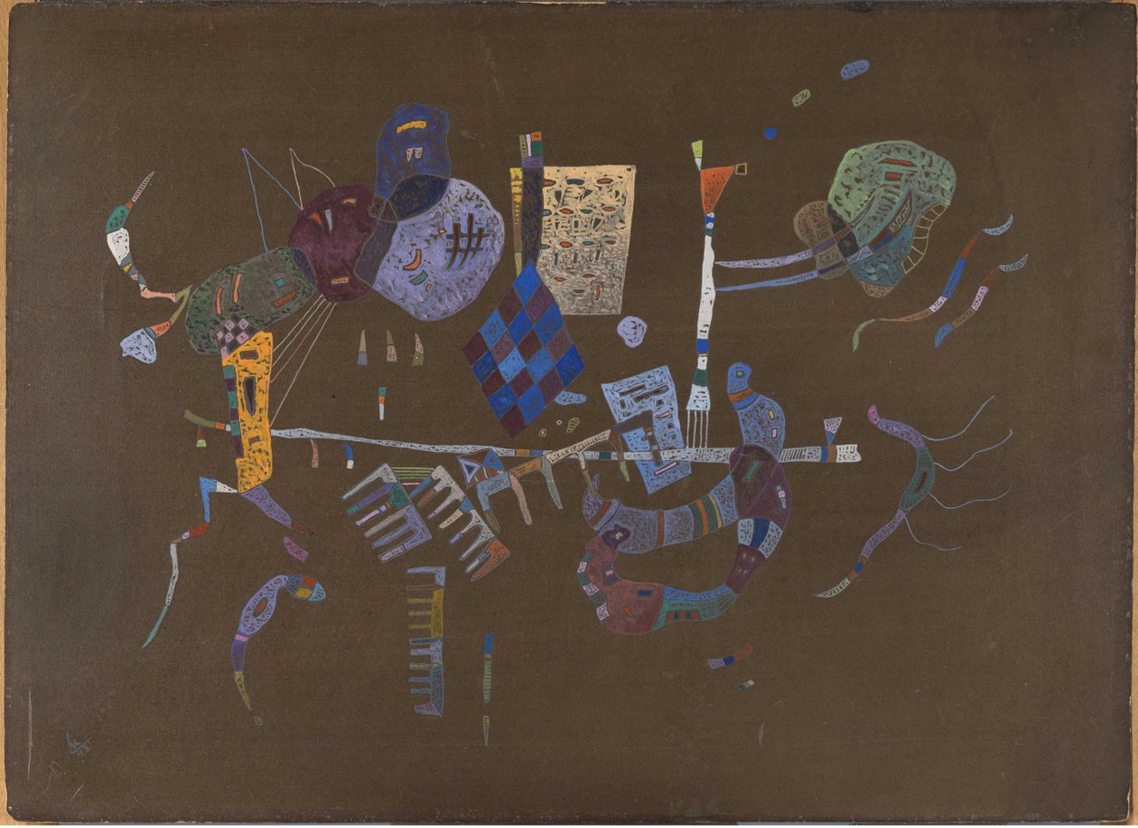 Runt linjen, 1943. av Wassily Kandinsky