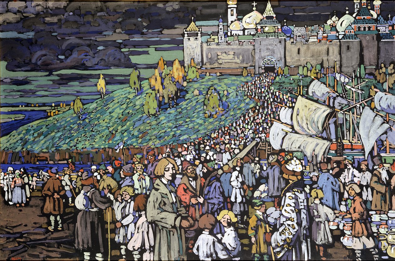Handlarnas ankomst av Wassily Kandinsky