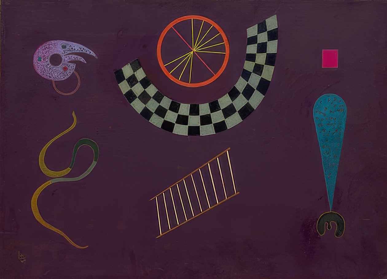 Band mit Karrees. 1944 av Wassily Kandinsky