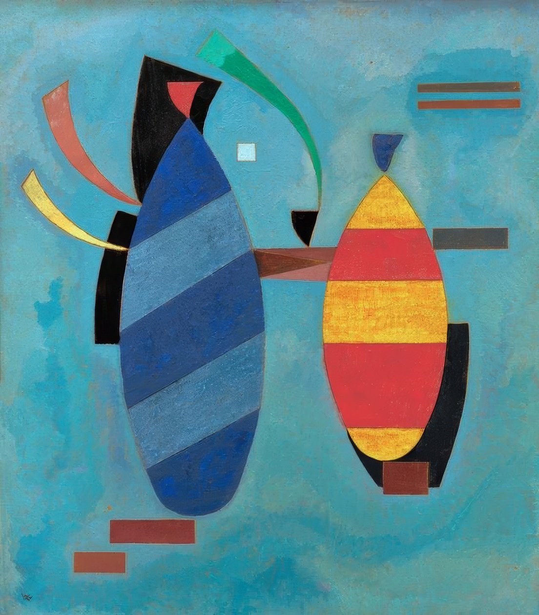 Båda randiga av Wassily Kandinsky
