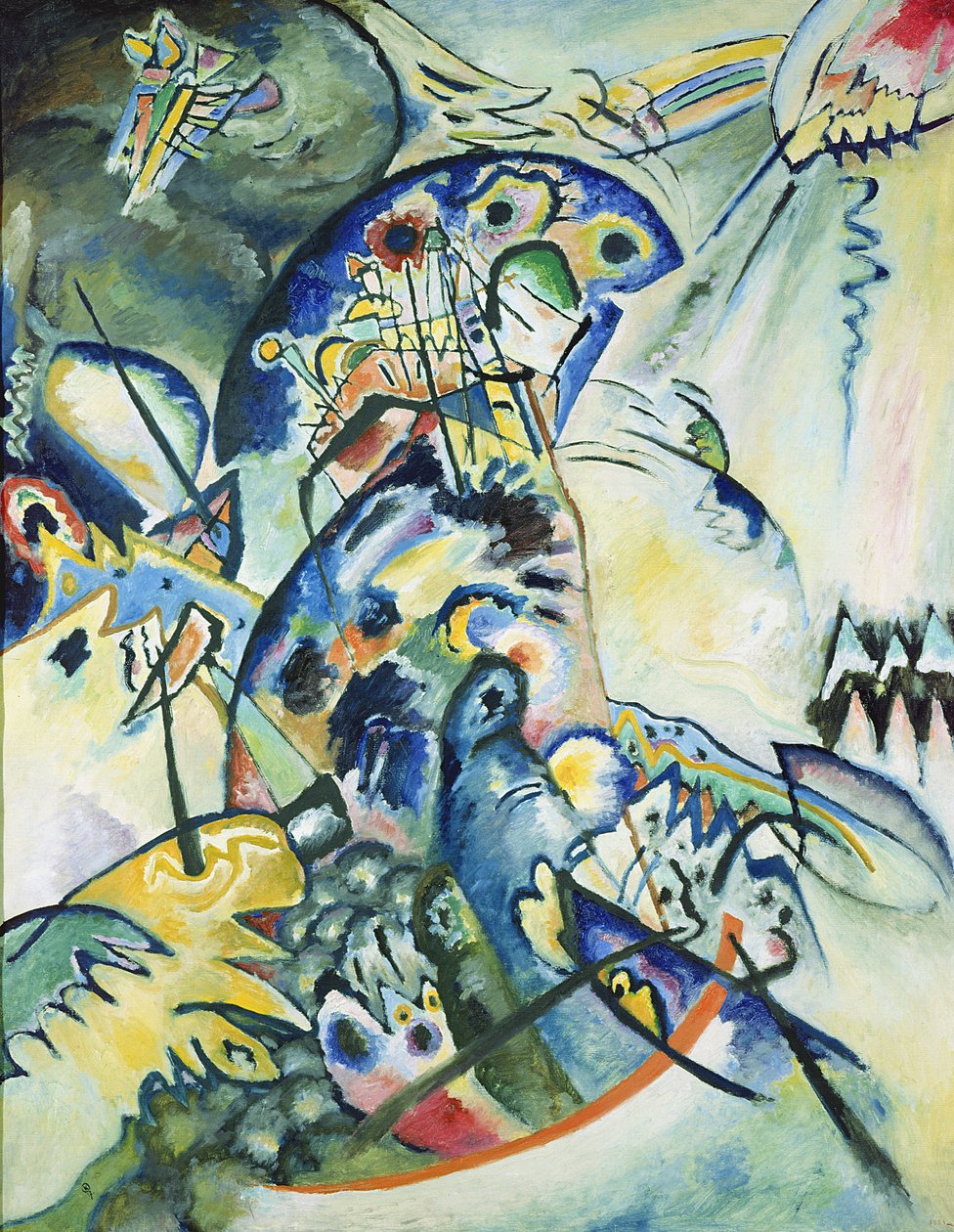 Blå kam, 1917 av Wassily Kandinsky
