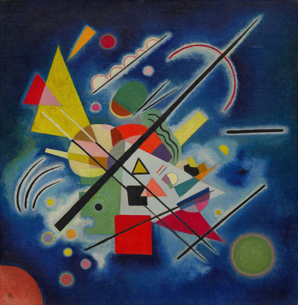 Blå målning av Wassily Kandinsky