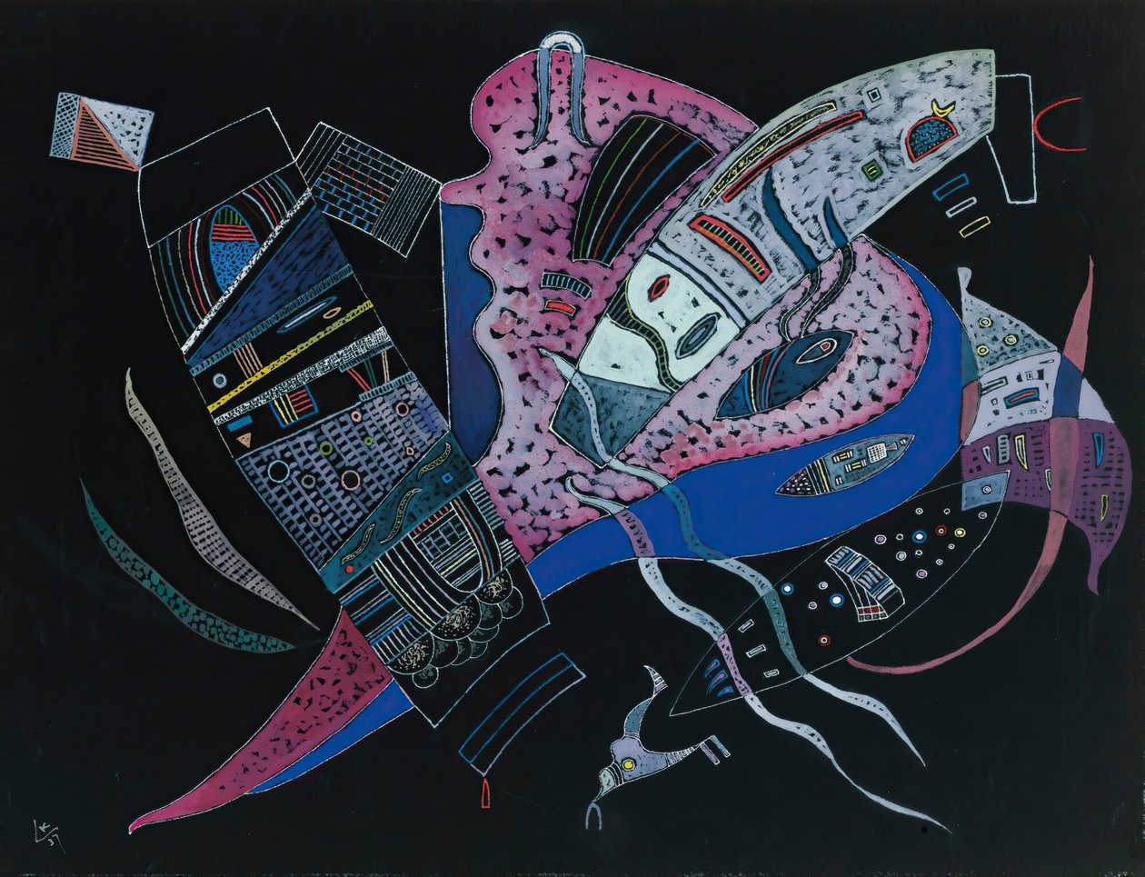 Koncentrerad, 1937. av Wassily Kandinsky