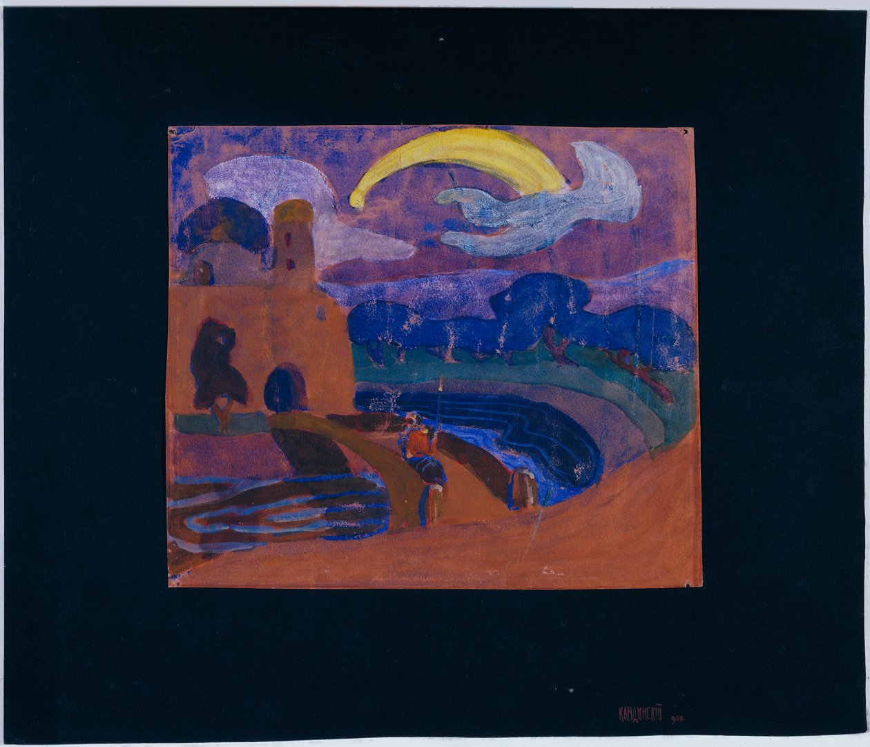 Kometen (Nattryttare?) av Wassily Kandinsky