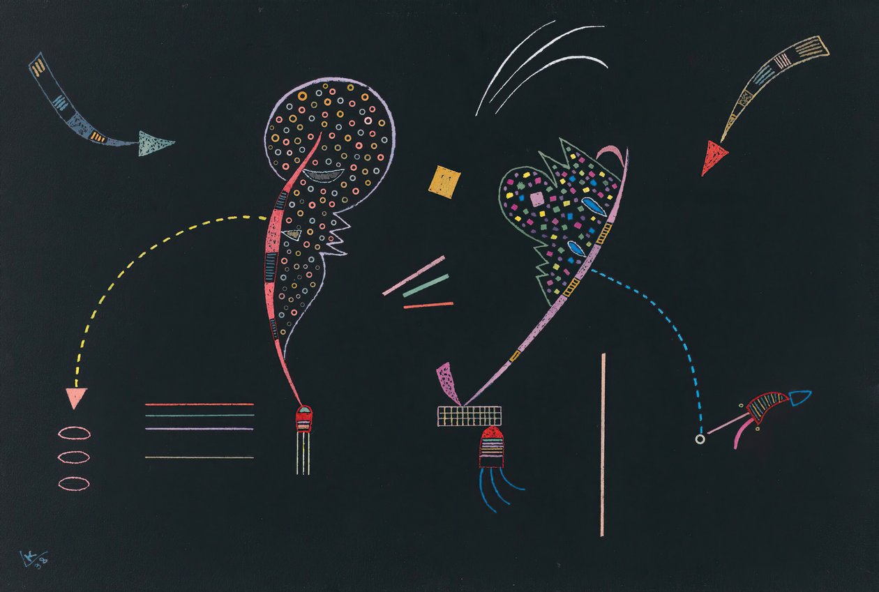 Två kuster, 1938. av Wassily Kandinsky
