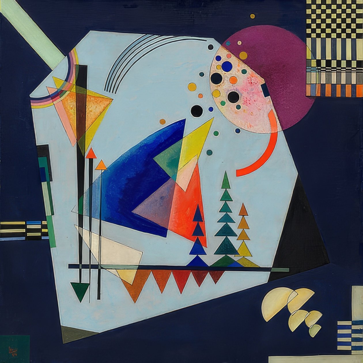 Tre ljud. 1926 av Wassily Kandinsky
