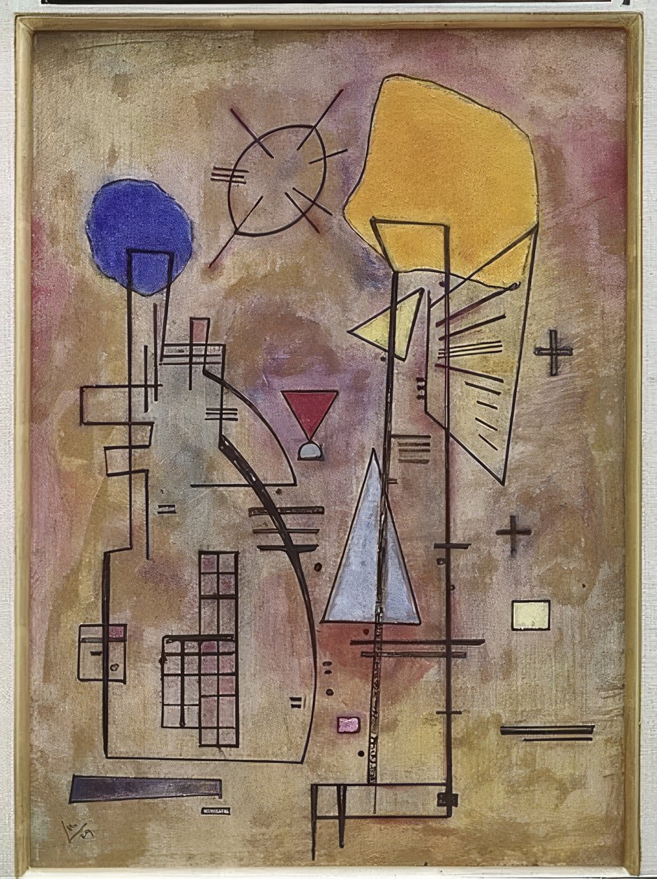 Ett två. 1929 av Wassily Kandinsky