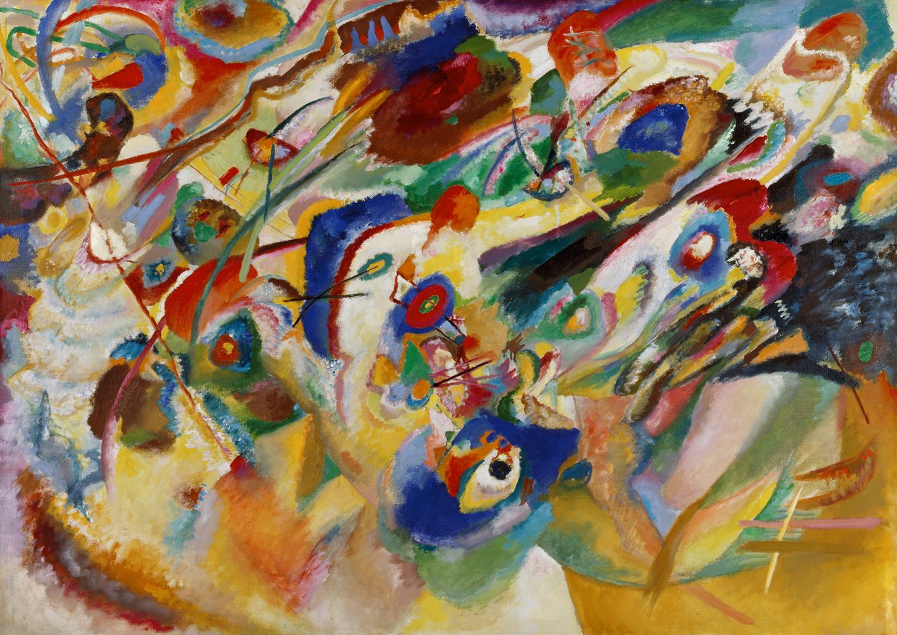 Utkast 2 för komposition VII av Wassily Kandinsky