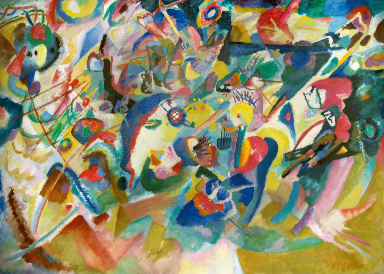 Utkast 3 för komposition VII av Wassily Kandinsky